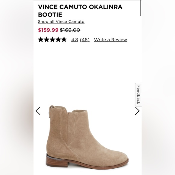 Vince Camuto taupe/tan booties - Picture 6 of 6